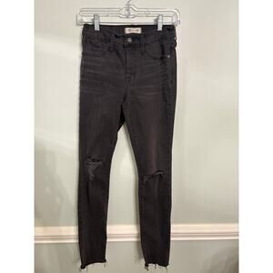 Madewell Mid-Rise Skinny Jeans – Black (Size 25)